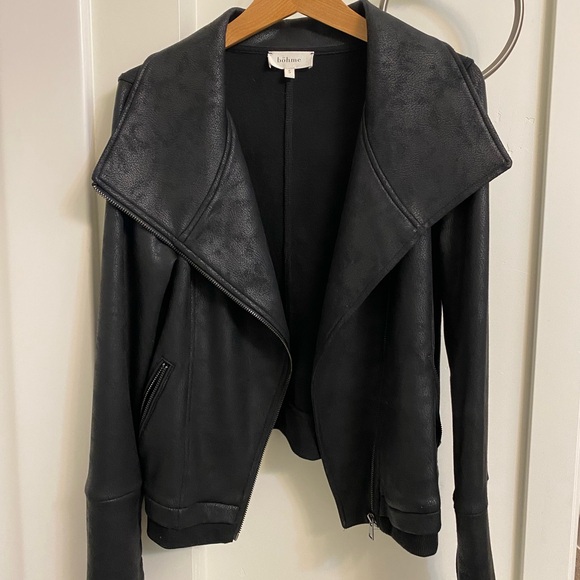 Second Skin Black Faux Leather Jacket - Picture 4 of 11